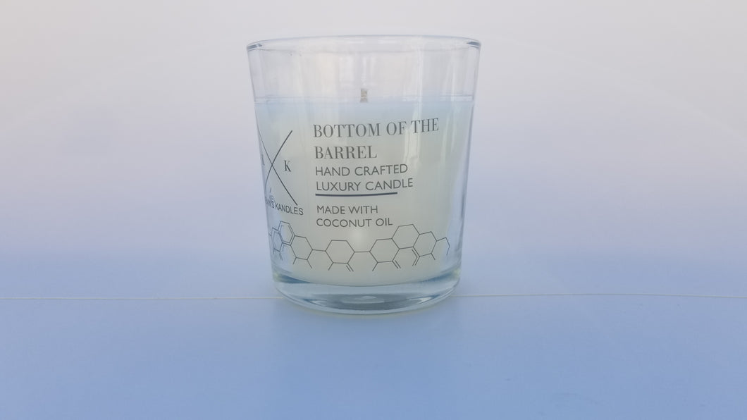 7 oz. Candle Bottom of the barrel
